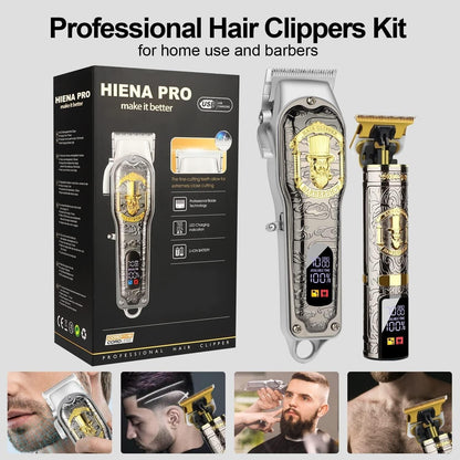 Professional Hair Clippers for Men- Barber Home Using Clipper Set