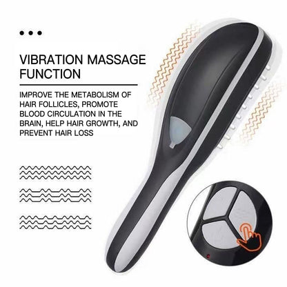 Electric Vibration Hair Growth Comb Massager Red Light Therapy Massage Brush