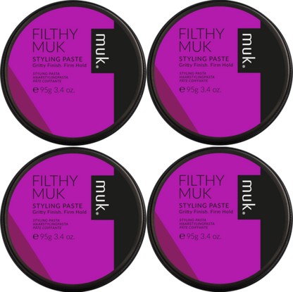 Muk Wax 4 x Filthy Muk 95g Value Pack 100% Genuine - Matte Styling Wax