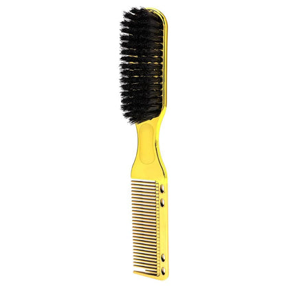 Fade Brush & Beard Brush With Comb - LT1236