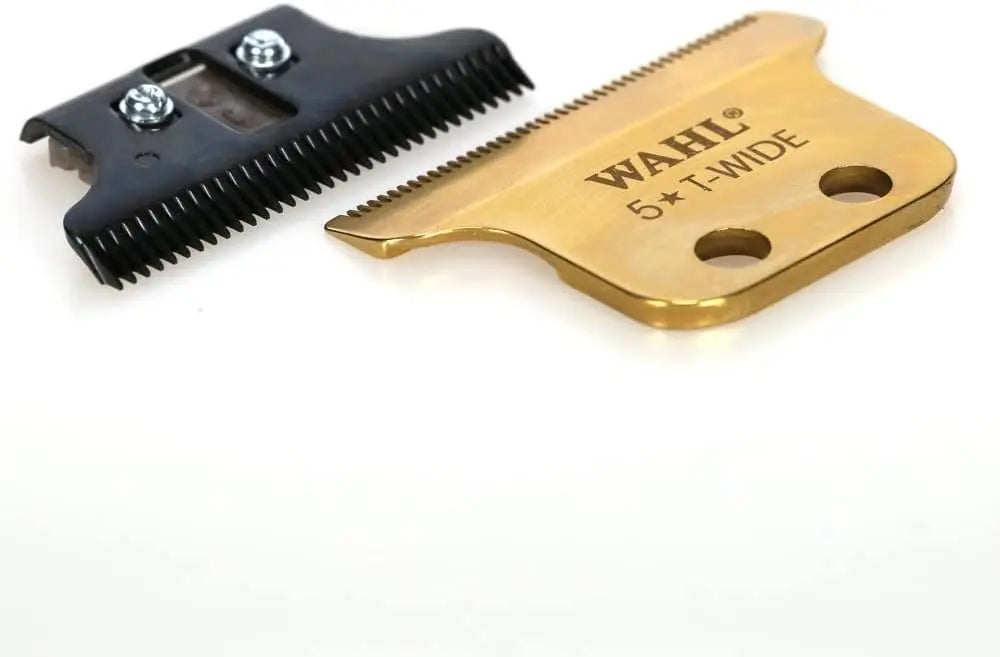 Wahl DLC Gold Detailer Double T-Wide Blade Set 2215-708